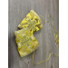 Bishop's Communion set in yellow brocade - Bishop Stole and cuffs in brocade - Bishop set - Small omophorion - Epitrakhilion and cuffs