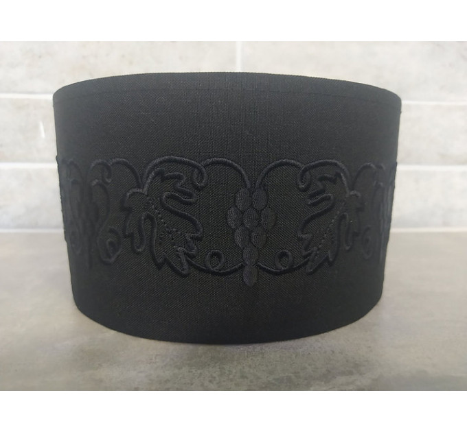 Greek style black skufia for priest