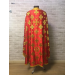 Red cross brocade vestment in Greek style - Liturgical priest vestment set
