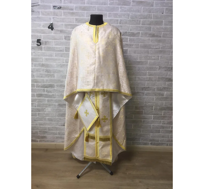 Greek vestment set with decorative stones - Priest robe - Orthodox vestments 