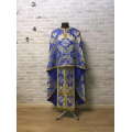Greek vestments set in brocade with Theotokos icon - Orthodox priest v