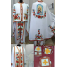 Handmade embroidery with beads vestment for priest in Greek style