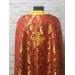 Red-gold vestment set in Greek style - Priest vestment in metallic brocade