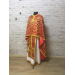 Red-gold vestment set in Greek style - Priest vestment in metallic brocade