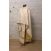 White-gold greek vestment - Priest liturgical vestment set - Phelon, stole, cuff