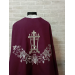 Calvary Embroidered Priest Orthodox Greek style vestment - Burgundy vestment