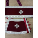 Calvary Embroidered Priest Orthodox Greek style vestment - Burgundy vestment
