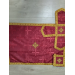 Burgundy Greek vestment in brocade - Priest liturgical vestment for orthodox