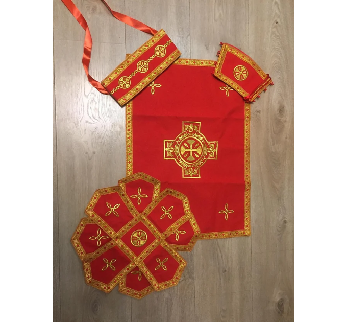 Embroidered Greek style vestment - Savior icon on Epigonation