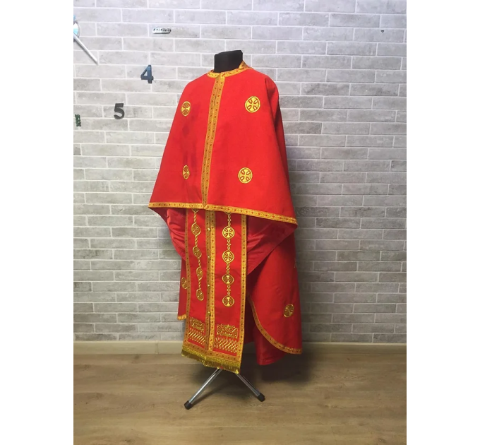 Embroidered Greek style vestment - Savior icon on Epigonation