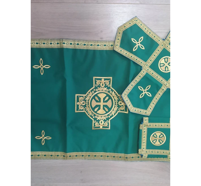 Embroidered Greek style vestment - Savior icon on Epigonation