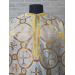 White Greek style vestments set in Nika brocade - Liturgical clothes for priest