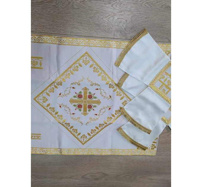 White Greek Liturgical vestment - Priest robe - Orthodox vestments - Priest vest