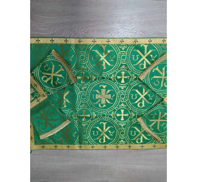 Chi-rho phelonion - Greek vestment in brocade - Priest vestment