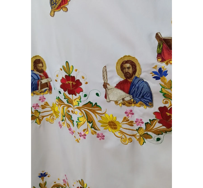 Embroidered Greek style vestment - Priest robe - Orthodox priest robe