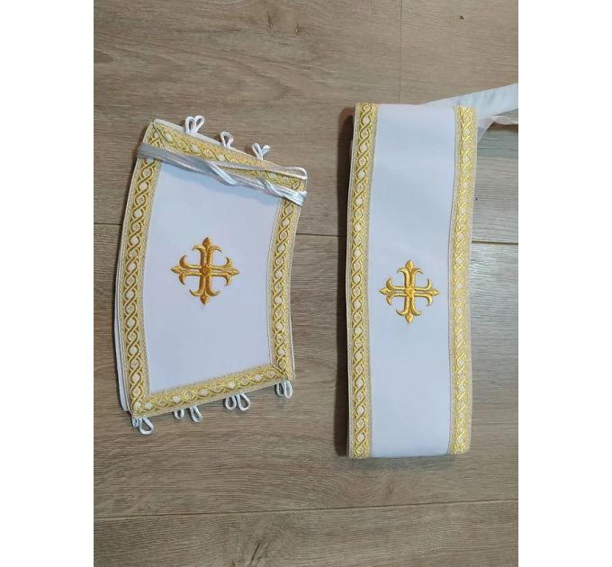 Embroidered Greek style vestment - Priest robe - Orthodox priest robe