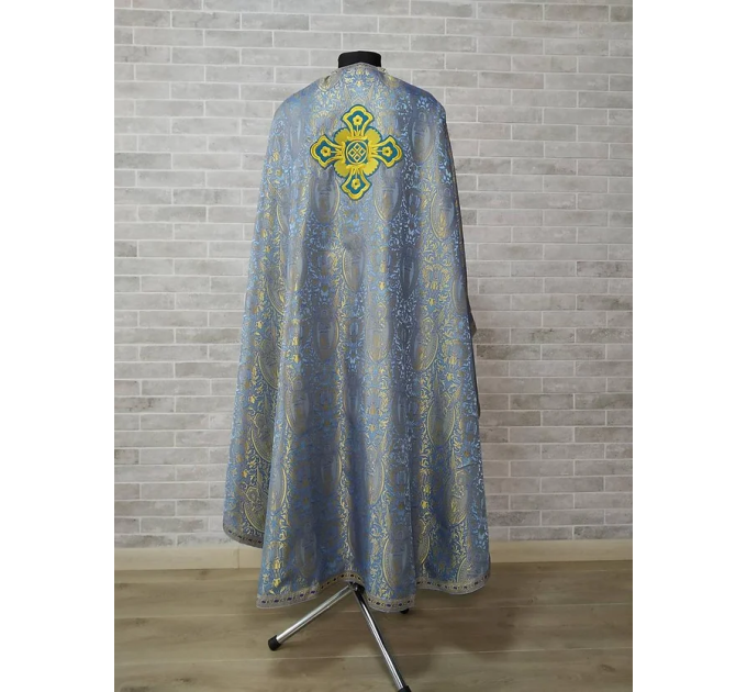 Brocade Priest robe - Orthodox greek style vestment - Church attire toggery