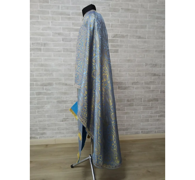 Brocade Priest robe - Orthodox greek style vestment - Church attire toggery