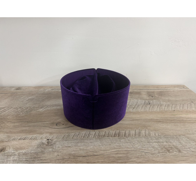 Folding Skufia - Portable Skufia - Black hat - Calotte - biretta - cap - coif