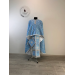 Liturgical blue vestment - Priest vestment on blue brocade - Church garment