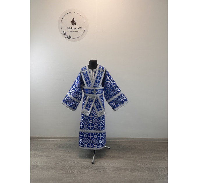 Sticharion for subdeacon - Vestment in greek brocade - Orthodox liturgical orar