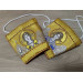 Communion set in Greek brocade - Stole and cuffs- Priest's set with icons