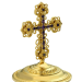 Miter cross with stones for bishops mitra, mitras cross