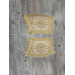 Stichar, orar, cuffs - Deacon's set on metallic brocade - Single or double orar