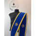 Single or double orar in velvet - Embroidered crosses - Greek or Slavic orarion
