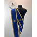 Single or double orar in velvet - Embroidered crosses - Greek or Slavic orarion