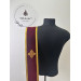 Single or double orar in velvet - Embroidered crosses - Greek or Slavic orarion