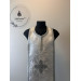 White brocade epitrachil and cuffs - Communion set for priet - Stole and cuffs