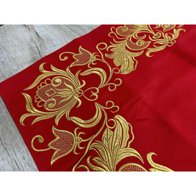 Embroidered Iliton in satin - Canonical altar iliton - eiliton