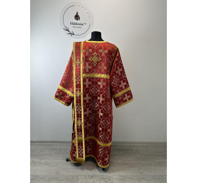 Vestment for deacon - Orthodox sticharion, orar, and cuffs - Liturgical vestment