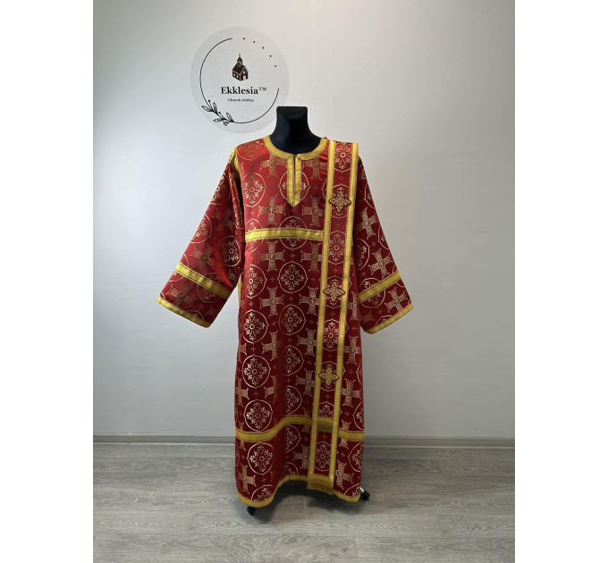 Vestment for deacon - Orthodox sticharion, orar, and cuffs - Liturgical vestment