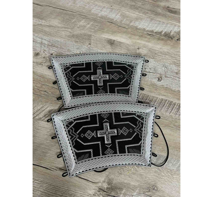 Church vestment set for Lent - Orthodox sticharion, double orar, and cuffs set