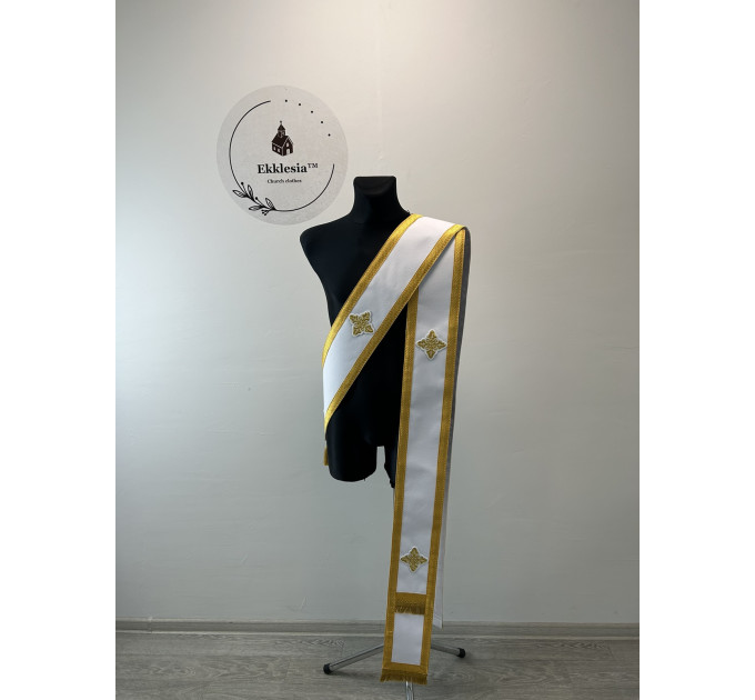 Deacons orar - Deacon's / Protodeacon's orthodox orarion -Basic orar in gabardin