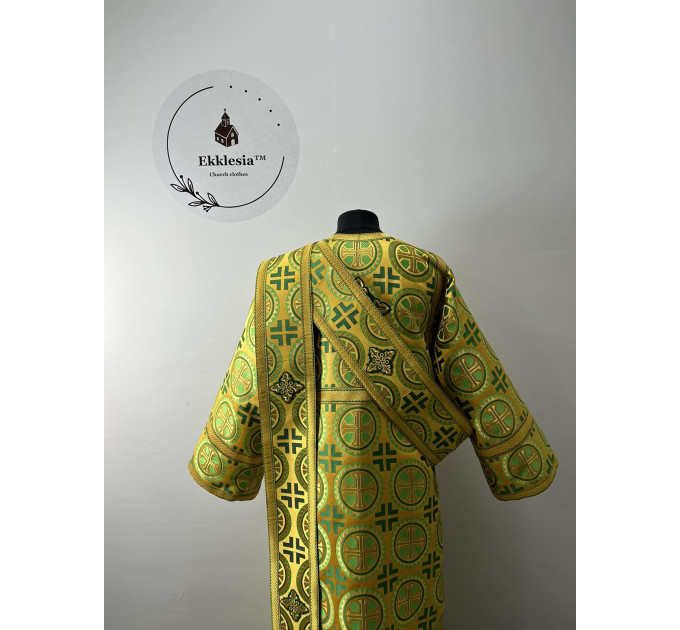 Deacon vestments set in metallic brocade - Protodeacon's sticharion in metallic