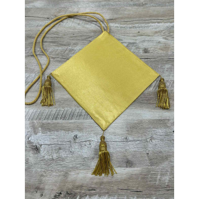 Gold Embroidered Palitsa - Embroidered Epigonation on silk with metal tassels
