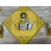 Gold Embroidered Palitsa - Embroidered Epigonation on silk with metal tassels