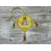 Gold Embroidered Palitsa - Embroidered Epigonation on silk with metal tassels