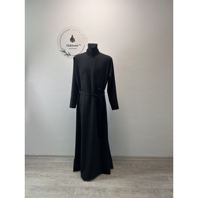 Basic Greek-style cassock for priest - Orthodox cassock in crepe-suit fabric