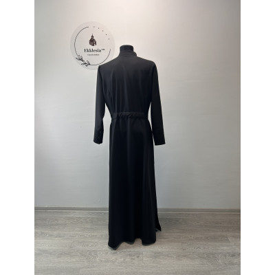 Basic Greek-style cassock for priest - Orthodox cassock in crepe-suit fabric