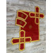 Greek vestment with minimalist embroidery on moiré - Priest vestment - Clothes for priests - Liturgical vestments - Liturgical garments