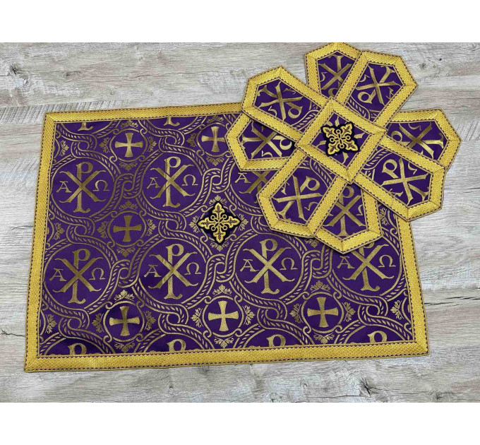 Vestment set for Lent - Liturgical priest's vestment set - Orthodox vestment set