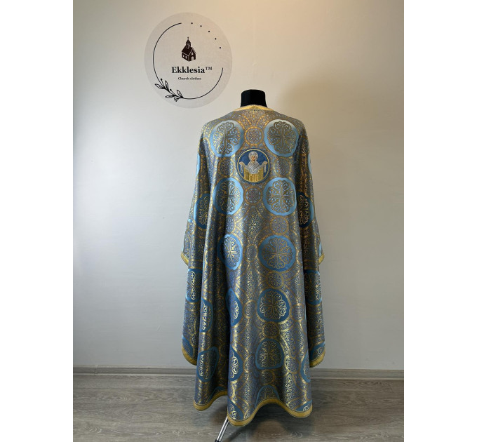 Vestment for priest - Phelon in Greek style with icon - Liturgical orthodox set