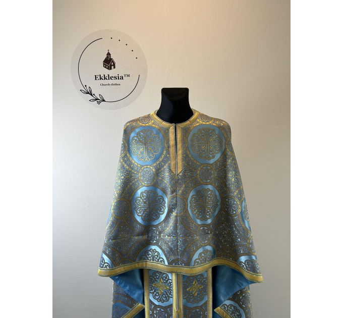 Vestment for priest - Phelon in Greek style with icon - Liturgical orthodox set