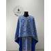 Blue vestment for priest - Phelon in Greek style with icon - Orthodox set