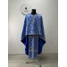 Blue vestment for priest - Phelon in Greek style with icon - Orthodox set