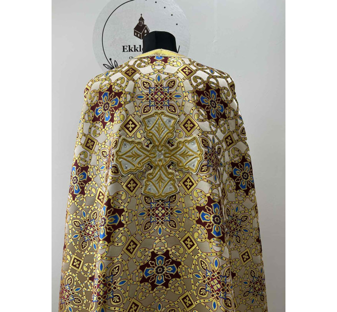 Priest's vestment on gold brocade - Orthodox vestment set - Greek style phelon